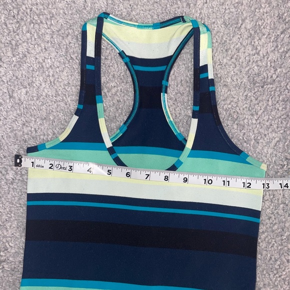 Lululemon Cool Racerback Tank Assorted Stripe Surge Women’s Size 4 - Picture 2 of 5
